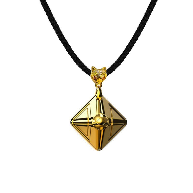 LOCKINK Gold Cube Metal Pendant Clit Vibrating Egg - Wet Master