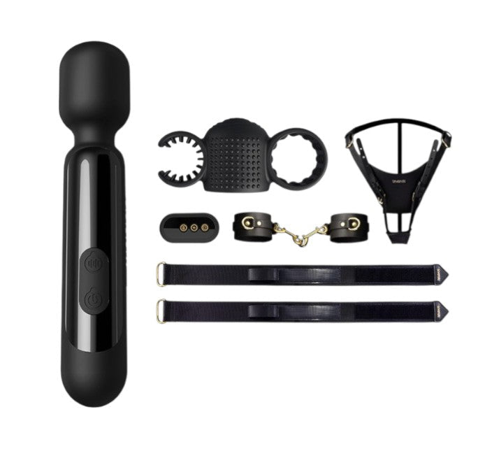 LOCKINK Sevanda Electro Stimulation Wand Vibrator Remote Controlled - Wet Master