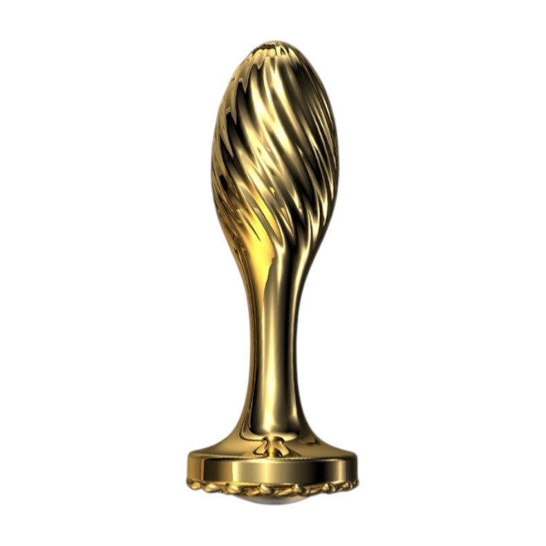 LOCKINK Sevanda Gold Metal Butt Plug with Pearl Base - Wet Master
