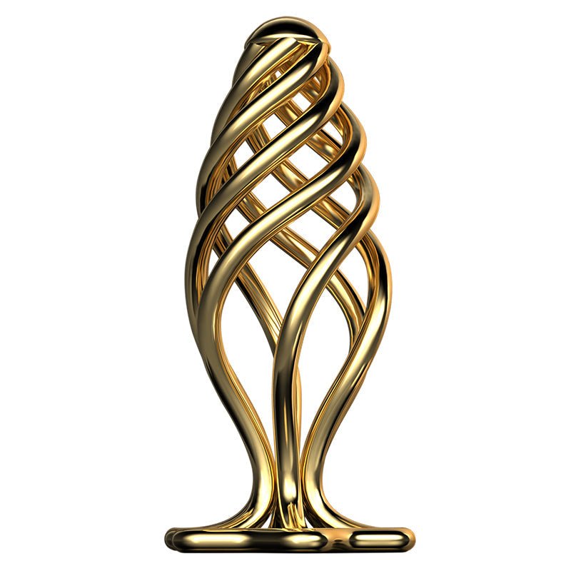 LOCKINK Sevanda Hollow Gold Metal Butt Plug - Wet Master