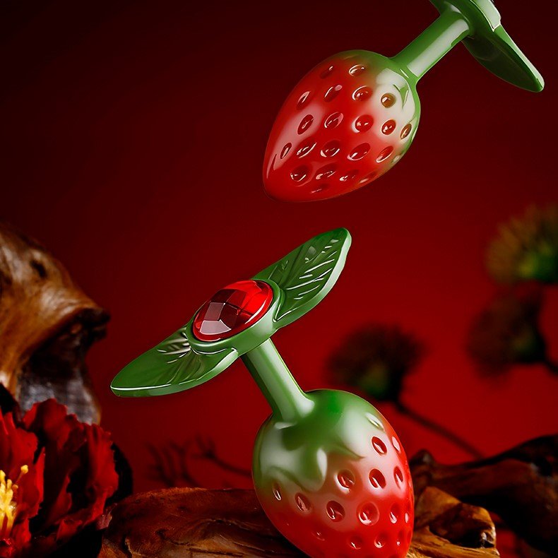 LOCKINK Strawberry Metal Anal Plug - Wet Master