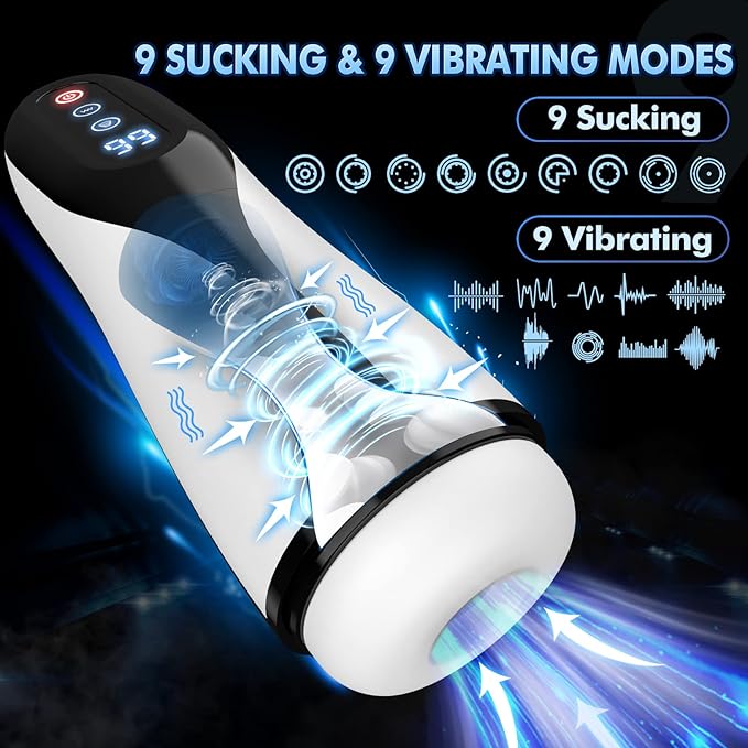 Marshal Strong Sucking & Heating Male Masturbator - Wet Master