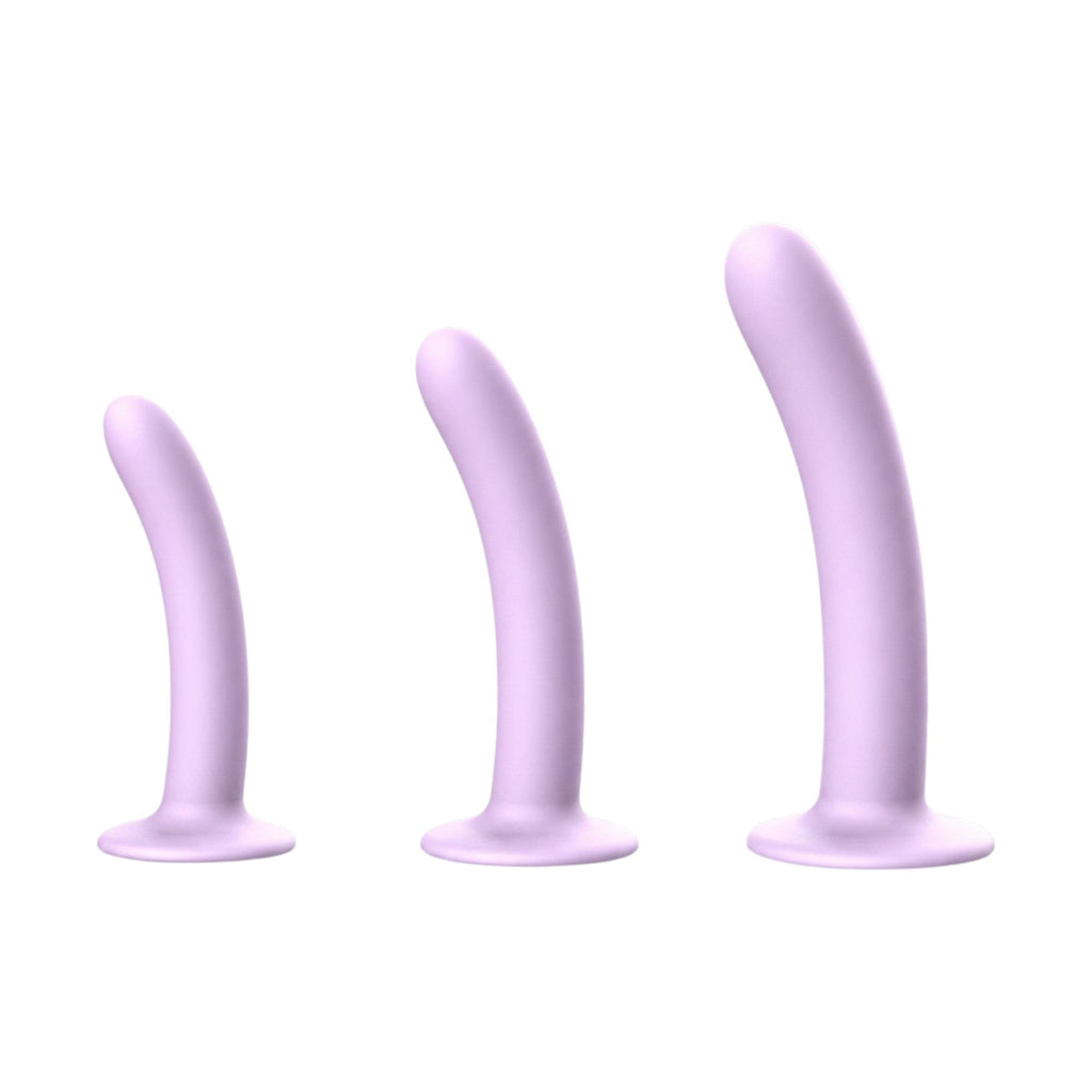 Mei Soft Silicone Vibrating Dildo & Anal Plug - 3 Sizes - Wet Master