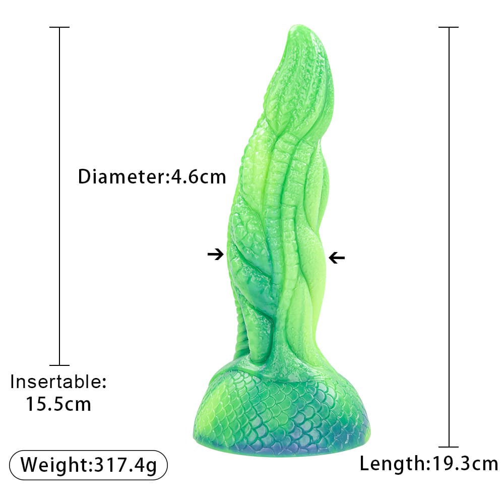 Monster Tail Silicone Fantasy Dildo & Anal Plug 7.6 Inch - Wet Master