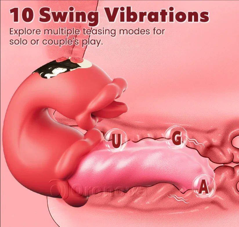 Oronova OpalSway Licking & Swinging G-Spot Rose Vibrator - Wet Master