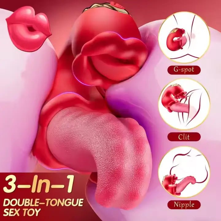 Oronova OpalSway Licking & Swinging G-Spot Rose Vibrator - Wet Master