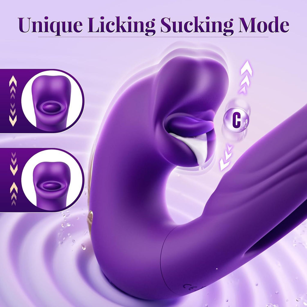 Oronova XDragon Clit Licking & G-Spot Tapping Vibrator - Wet Master