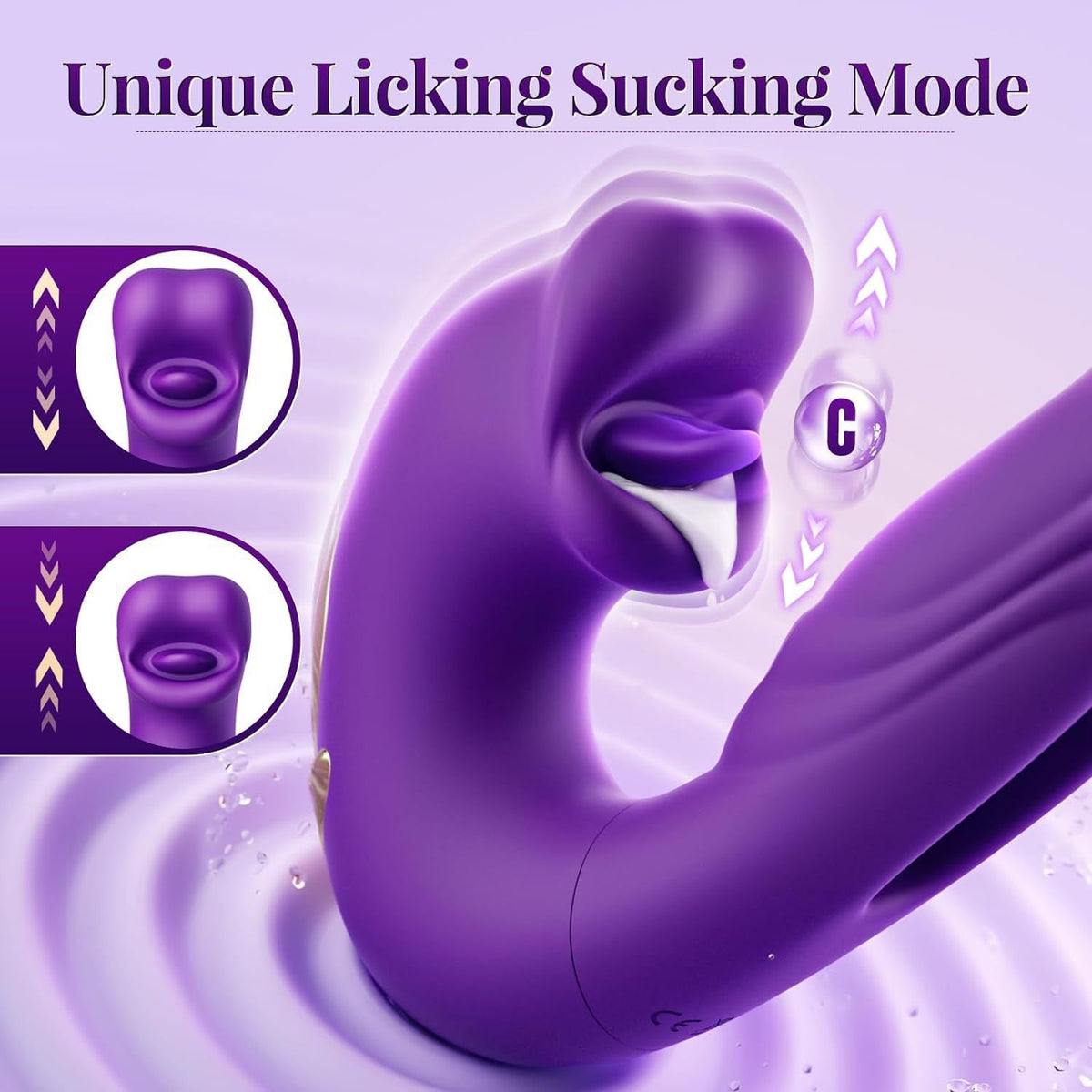 Oronova XDragon Clit Licking & G-Spot Tapping Vibrator - Wet Master