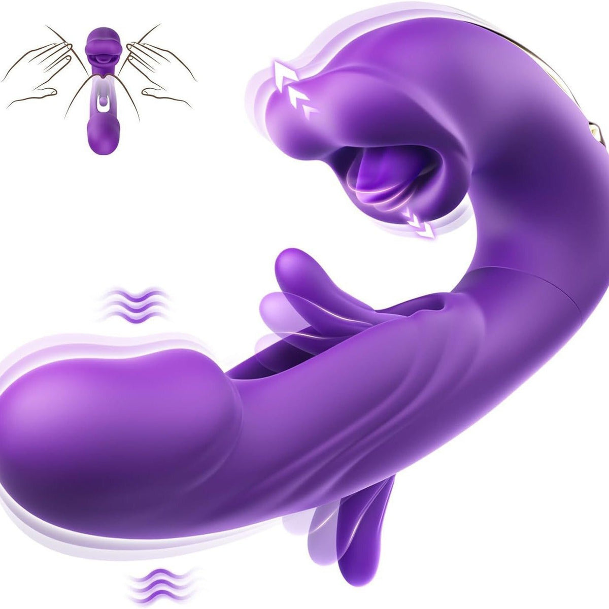 Oronova XDragon Clit Licking & G-Spot Tapping Vibrator - Wet Master