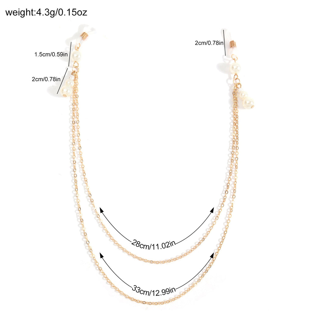 Pearl Pendant Nipple Clamps with Chain - Wet Master
