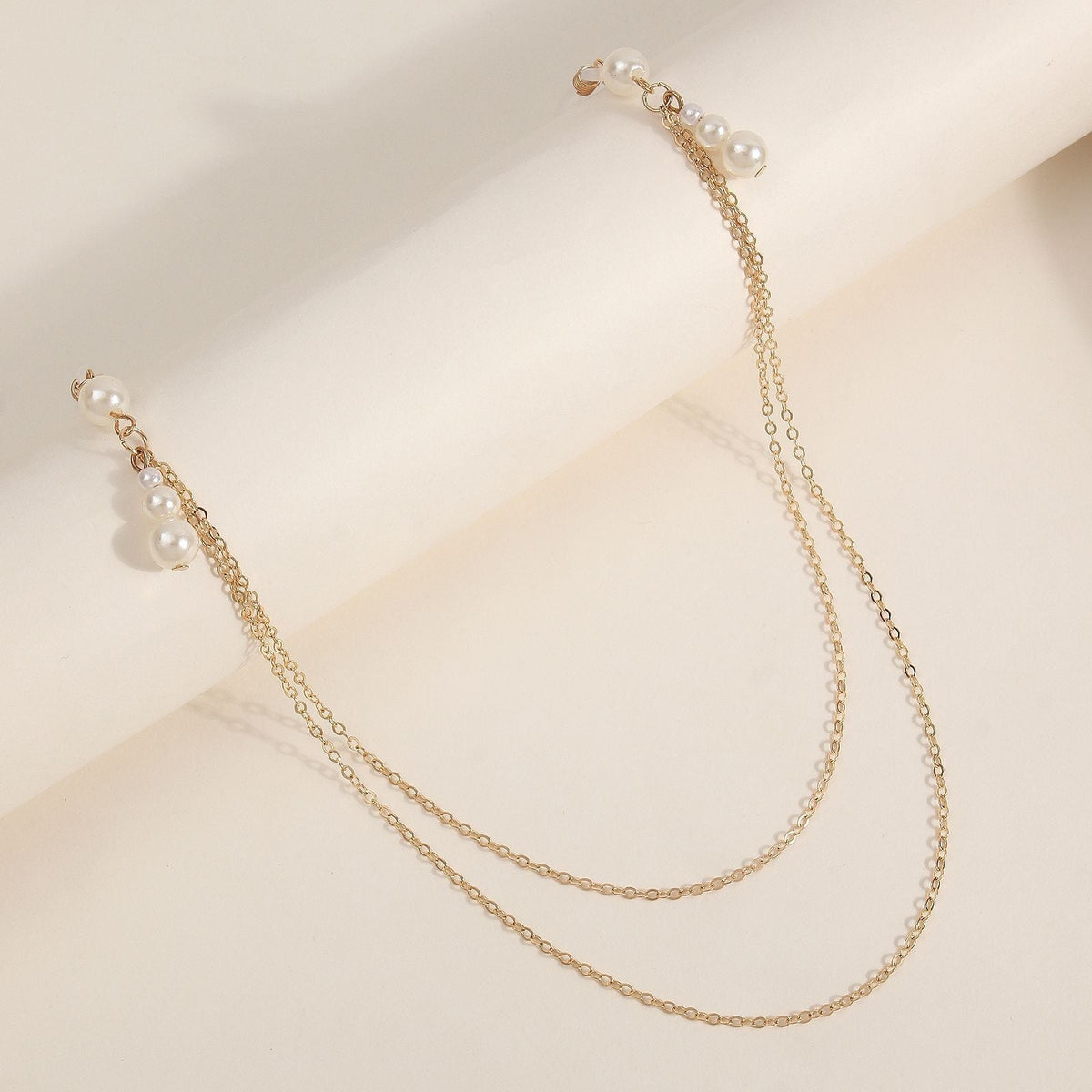 Pearl Pendant Nipple Clamps with Chain - Wet Master
