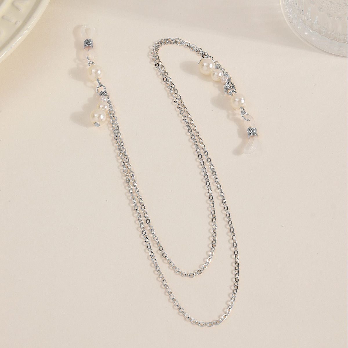 Pearl Pendant Nipple Clamps with Chain - Wet Master