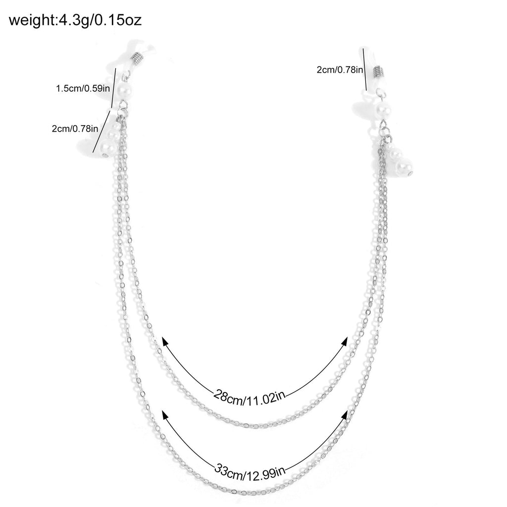 Pearl Pendant Nipple Clamps with Chain - Wet Master