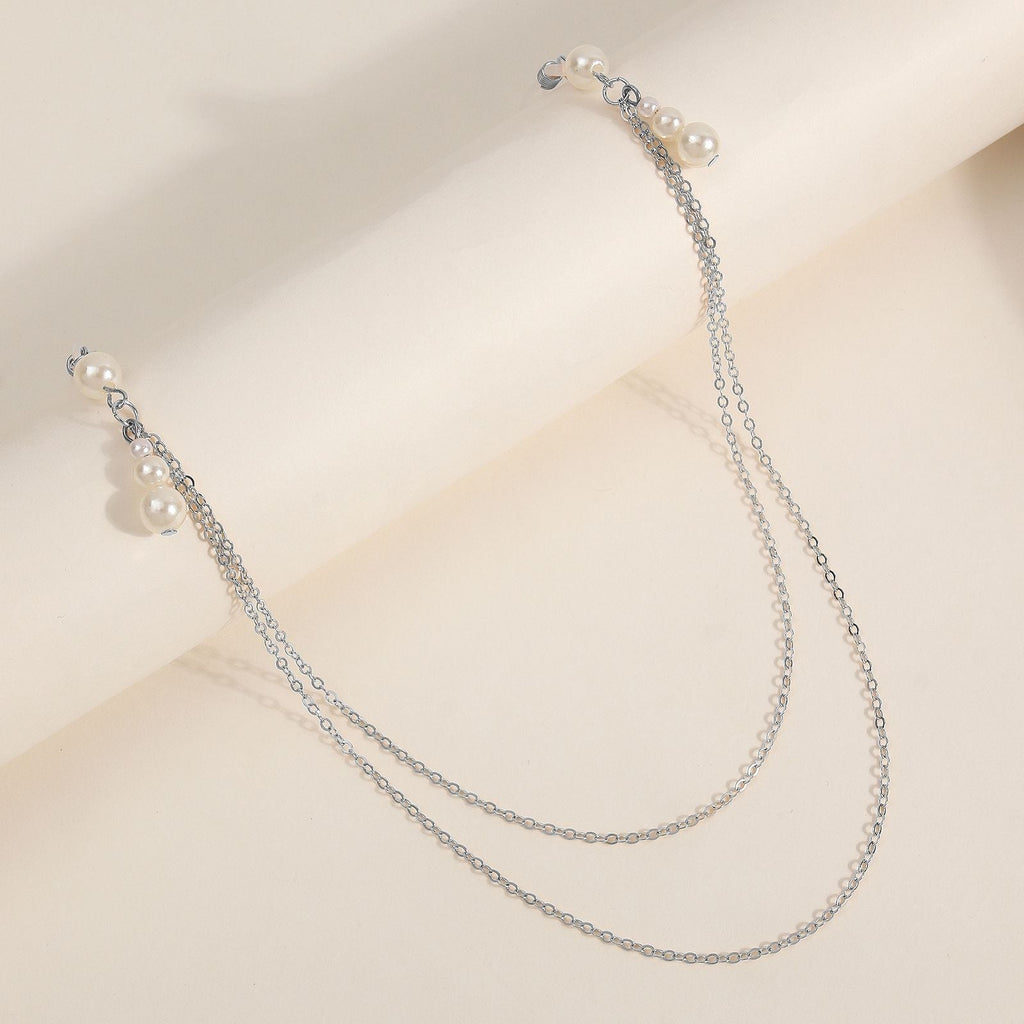 Pearl Pendant Nipple Clamps with Chain - Wet Master
