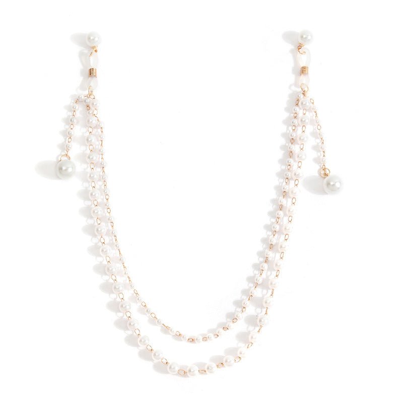 Pearl Tassel Nipple Clamps with Chain - Wet Master
