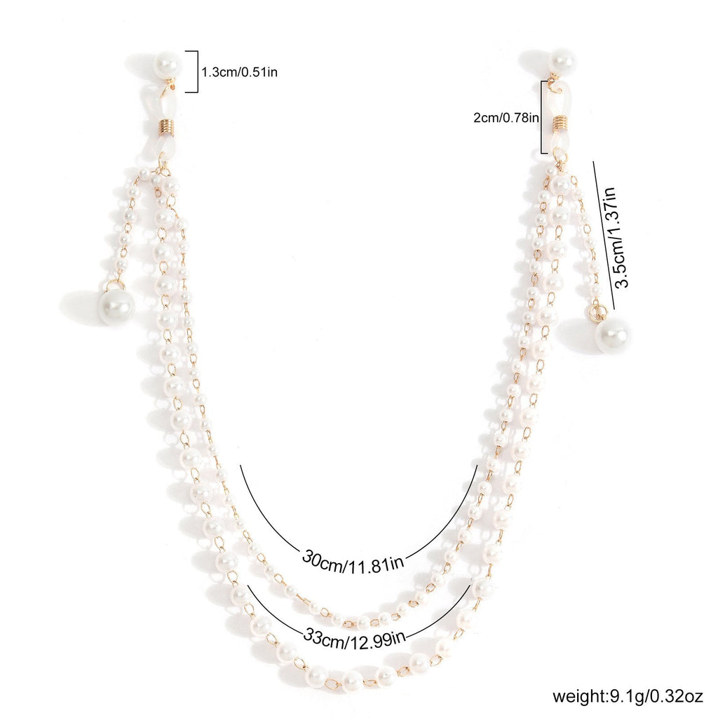 Pearl Tassel Nipple Clamps with Chain - Wet Master