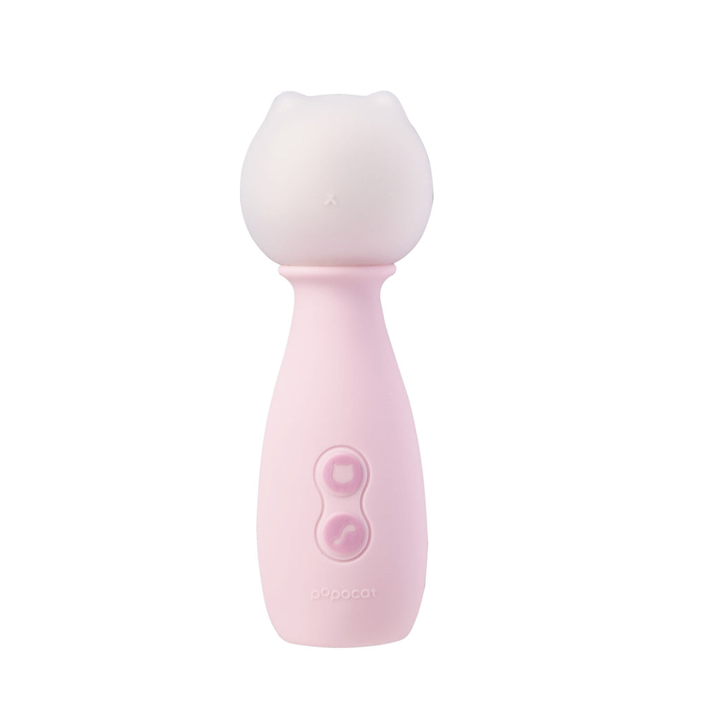 POPOCAT Mini AV Wand Vibrator with G-Spot Vibrator & Nipple Clamps App Controlled - Wet Master