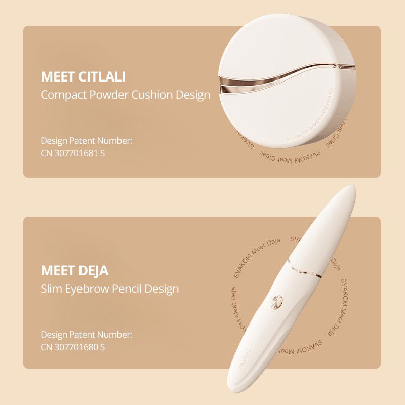 Powder Case Suction Vibrator & Eyebrow Pencil G-Spot Vibrator Set - Wet Master