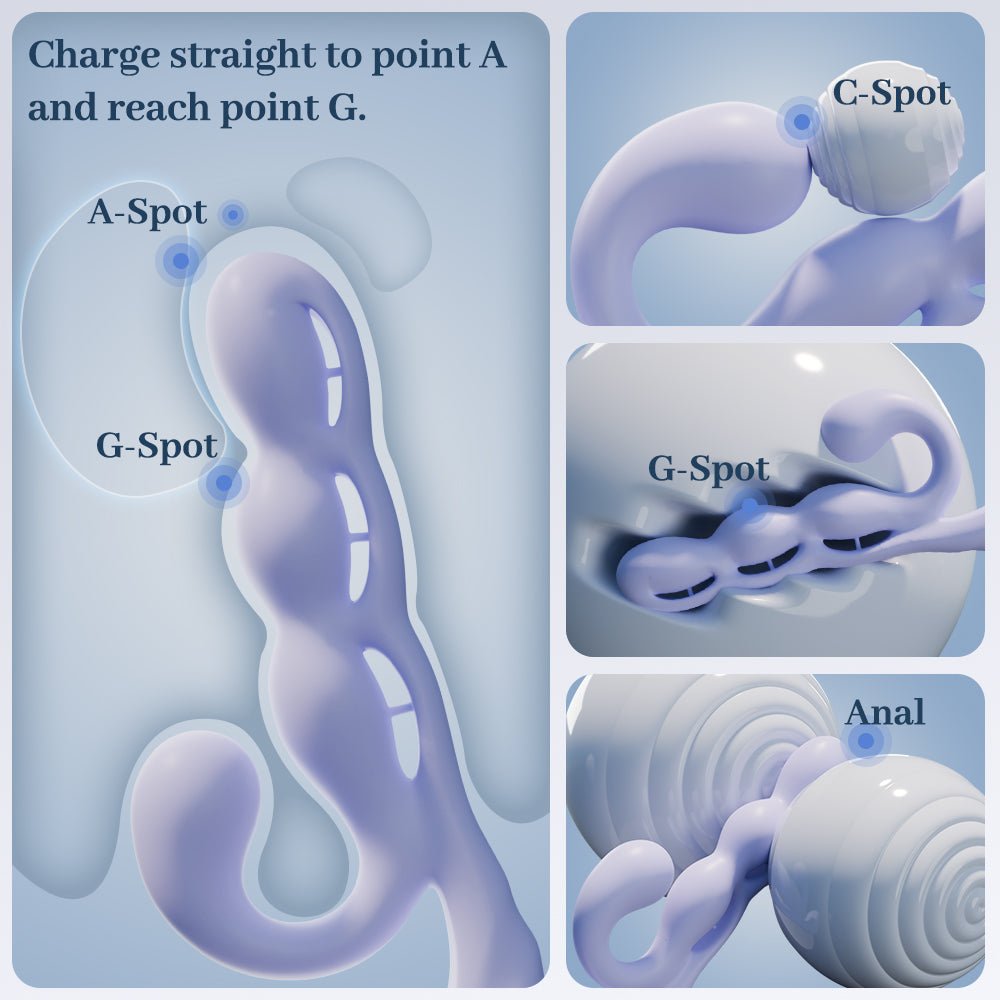 Purple Grape Flexible Clit & G-Spot Vibrator App-Controlled - Wet Master