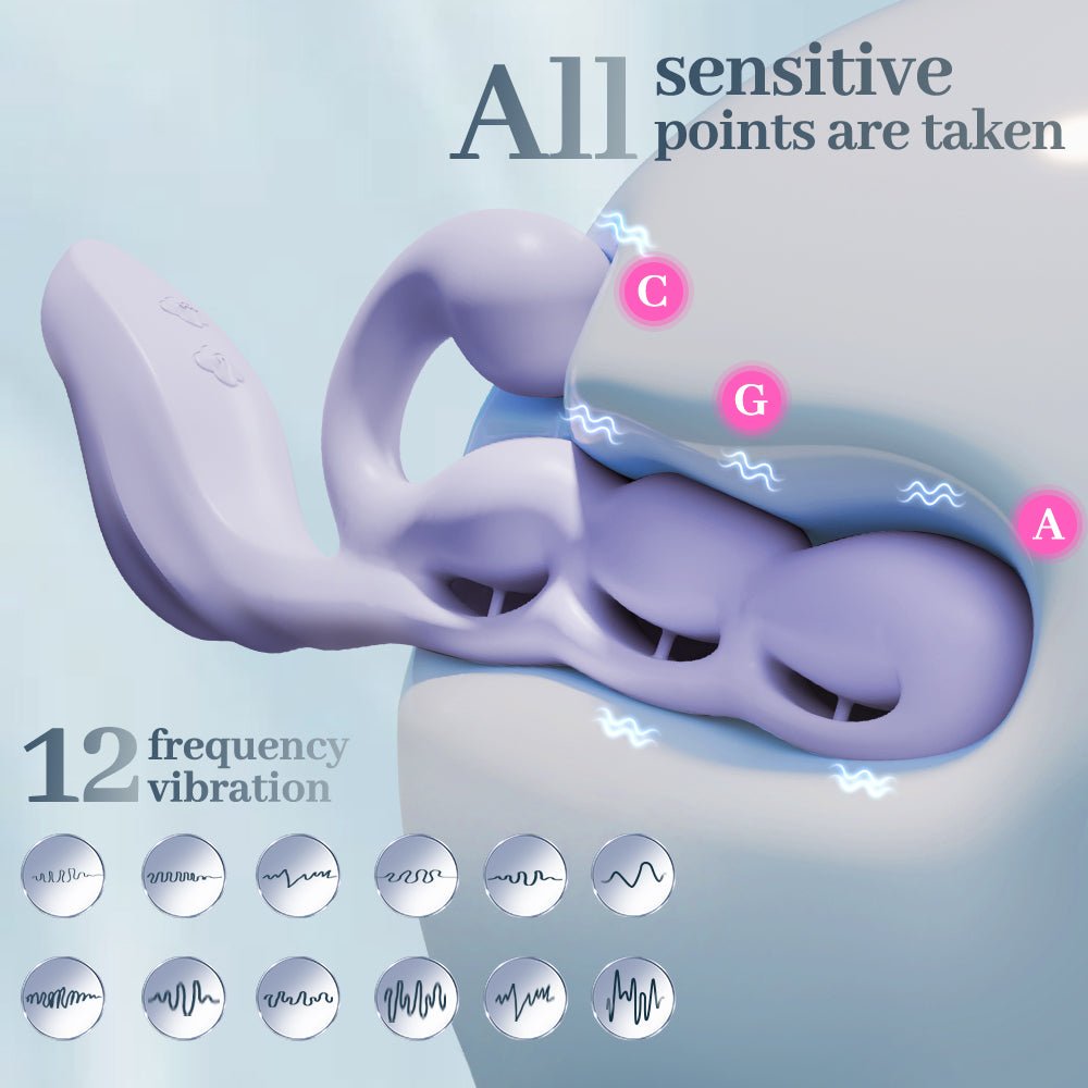 Purple Grape Flexible Clit & G-Spot Vibrator App-Controlled - Wet Master