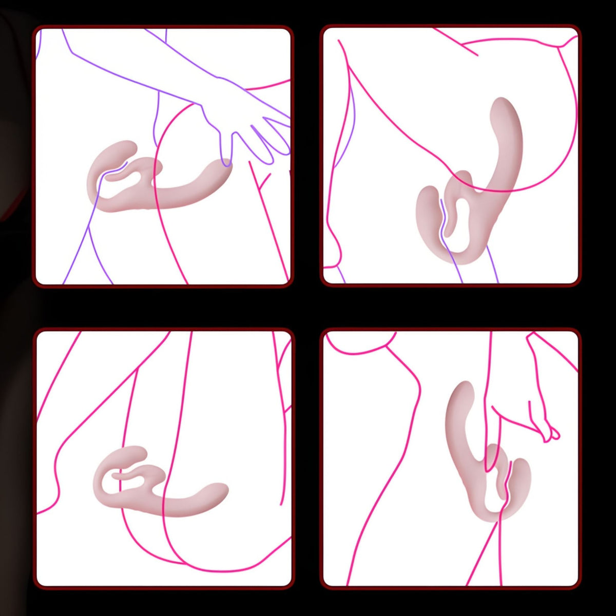 Roomfun Double-Ended G-Spot Vibrator Remote Controlled for Couples - Wet Master