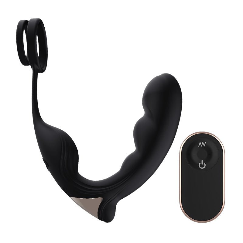 Roomfun Prostage Massager with Cock Ring Remote Controlled - Wet Master