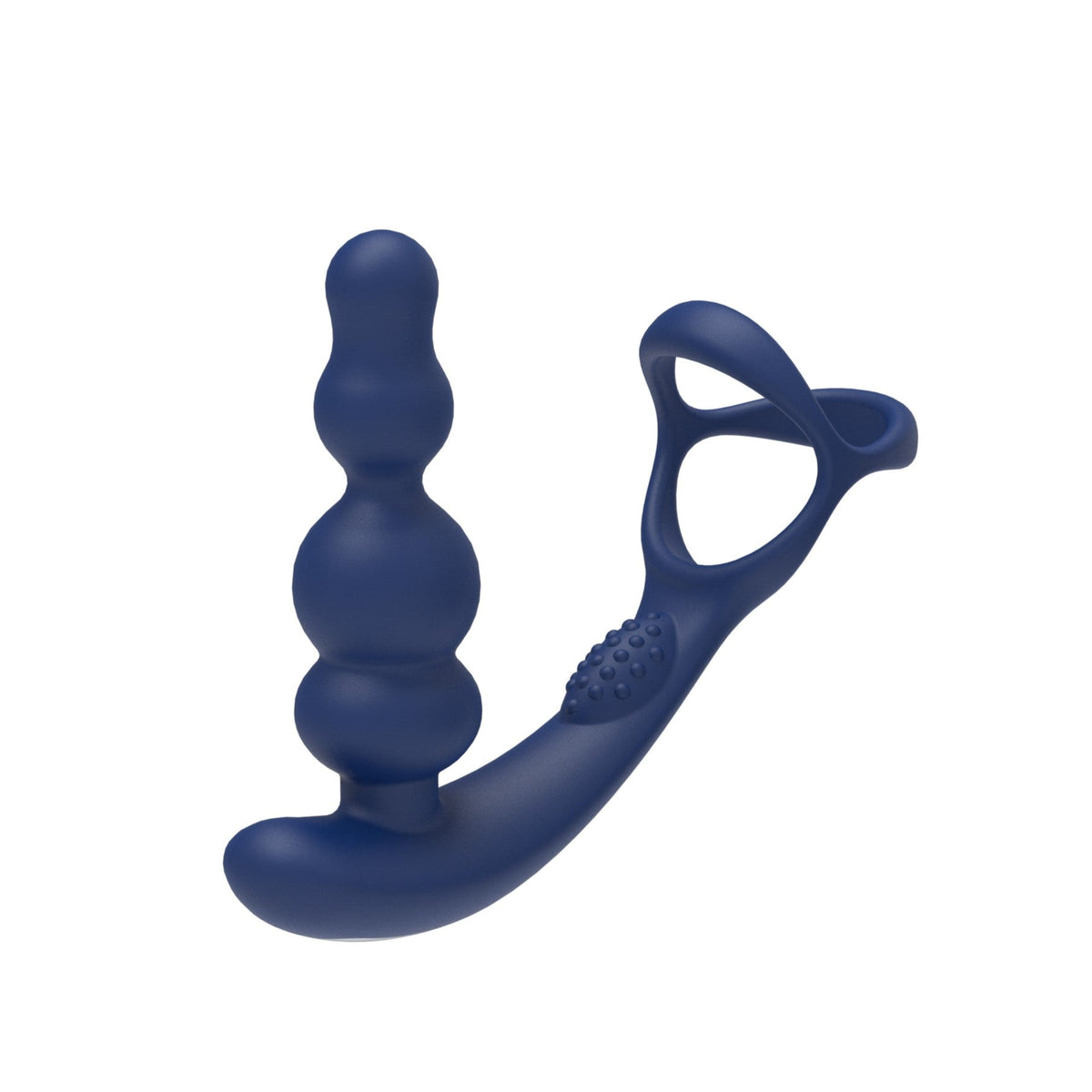 Rotating & Vibrating Anal Beads with Prostate Massager & Cock Ring Remote Controlled - Wet Master