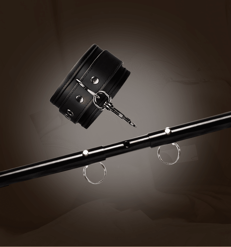 Shaki Titan Series | Adjustable Wrist to Ankle Cuffs with Metal Bar - Wet Master