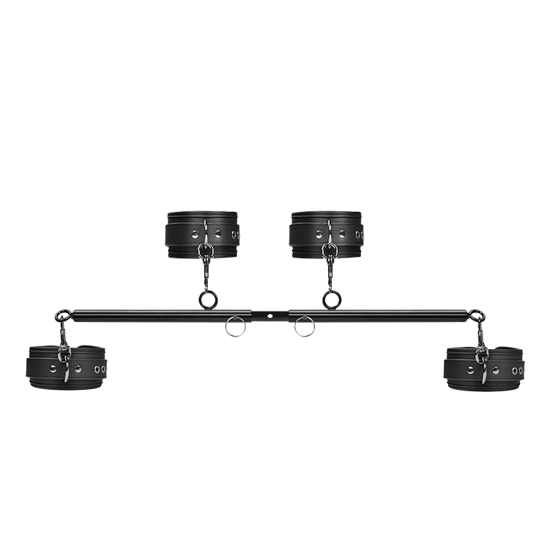 Shaki Titan Series | Adjustable Wrist to Ankle Cuffs with Metal Bar - Wet Master