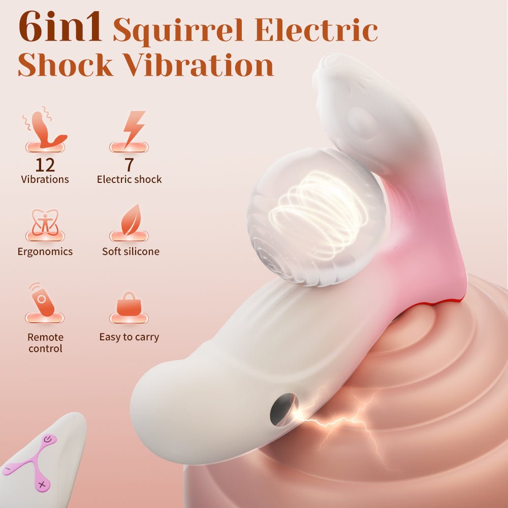 Squirrel E-Stim Wearable Vibrator Remote Controlled - Wet Master