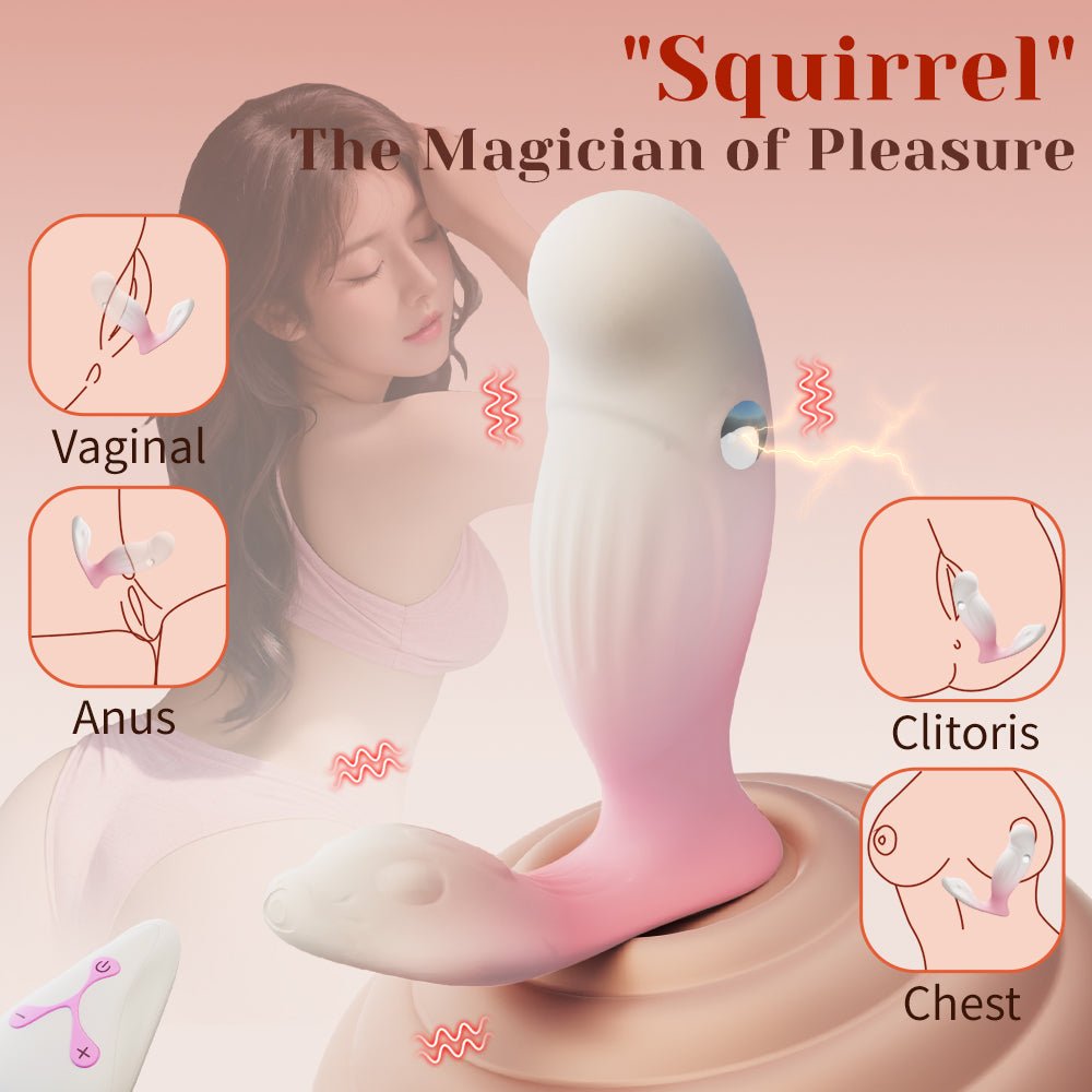 Squirrel E-Stim Wearable Vibrator Remote Controlled - Wet Master