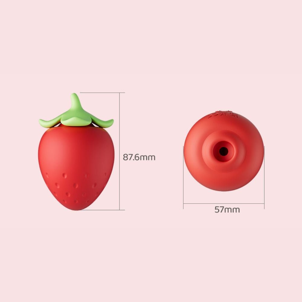 Strawberry Clitoral Sucking Vibrator - Wet Master