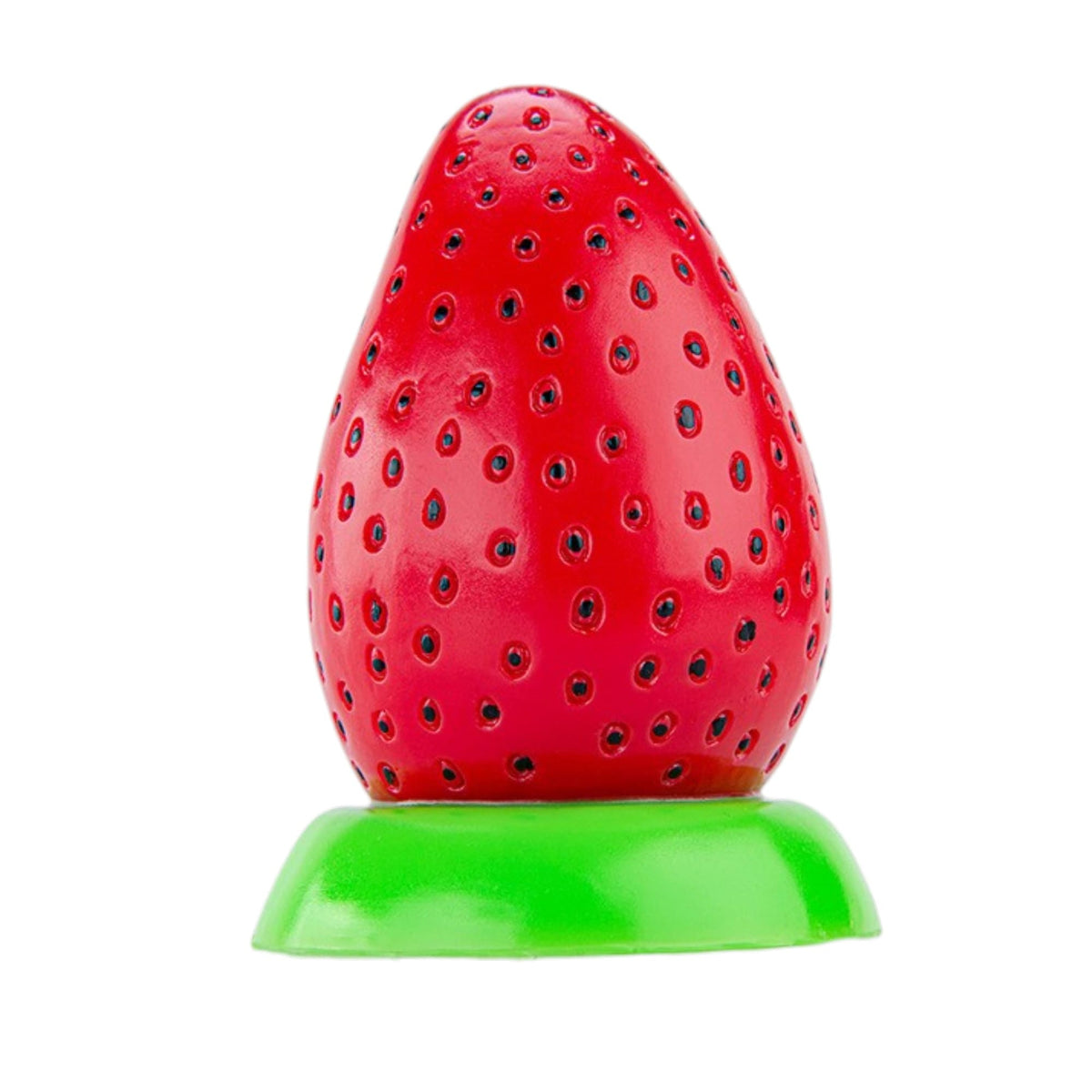 Strawberry Silicone Fantasy Dildo & Anal Plug 4.5 Inch - Wet Master