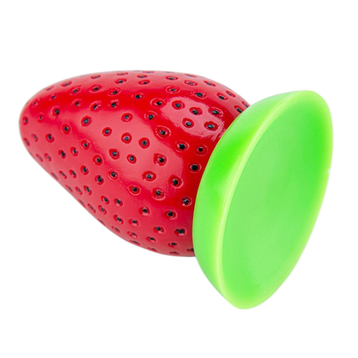 Strawberry Silicone Fantasy Dildo & Anal Plug 4.5 Inch - Wet Master