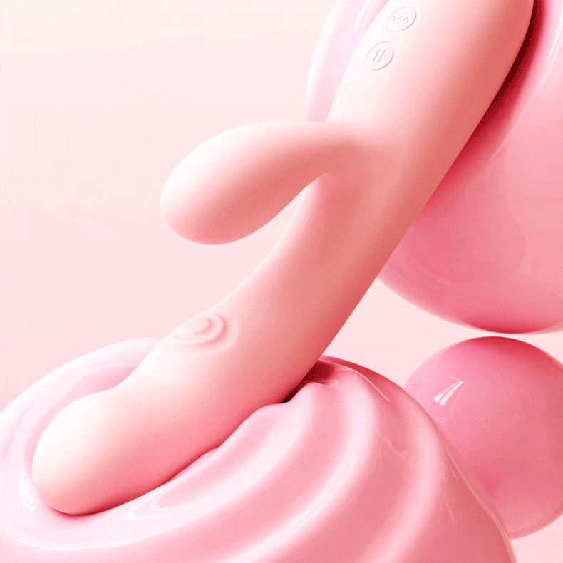 SVAKOM Pink G-Spot Tapping & Heating Rabbit Vibrator-2