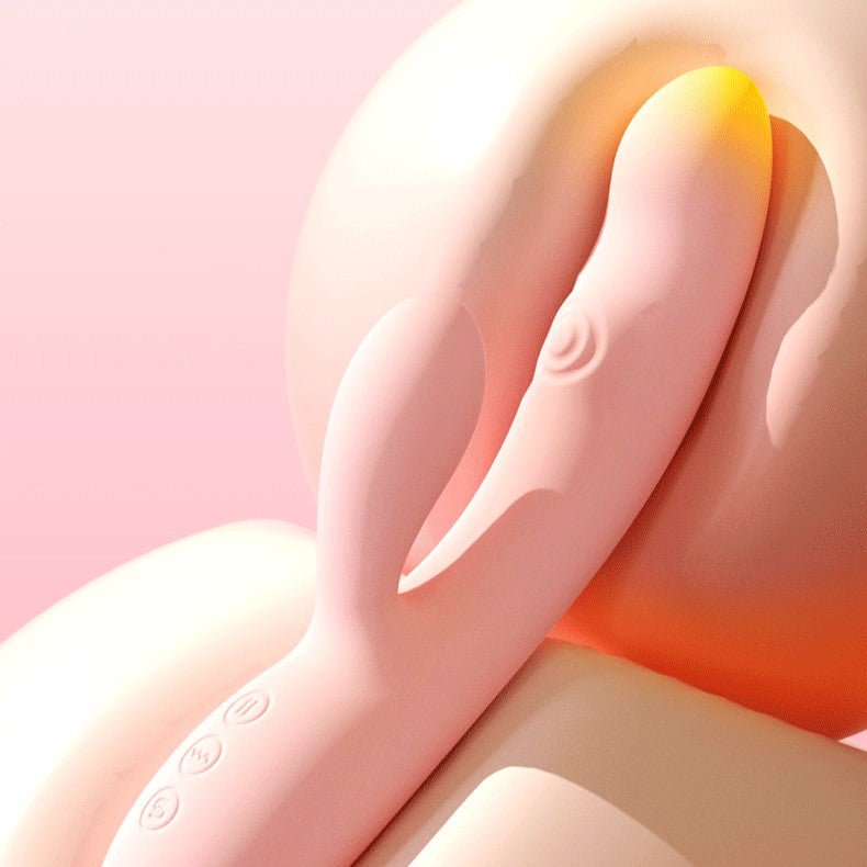 SVAKOM Pink G-Spot Tapping & Heating Rabbit Vibrator - Wet Master