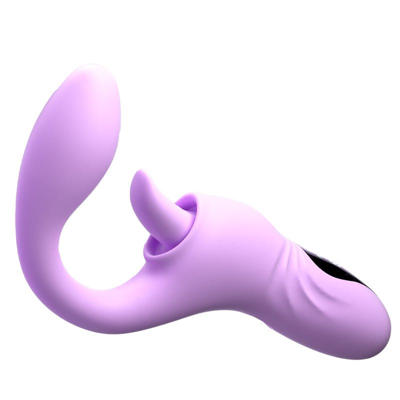 Sweet Tongue Clit Licking & G-Spot Heating Rabbit Vibrator - Wet Master