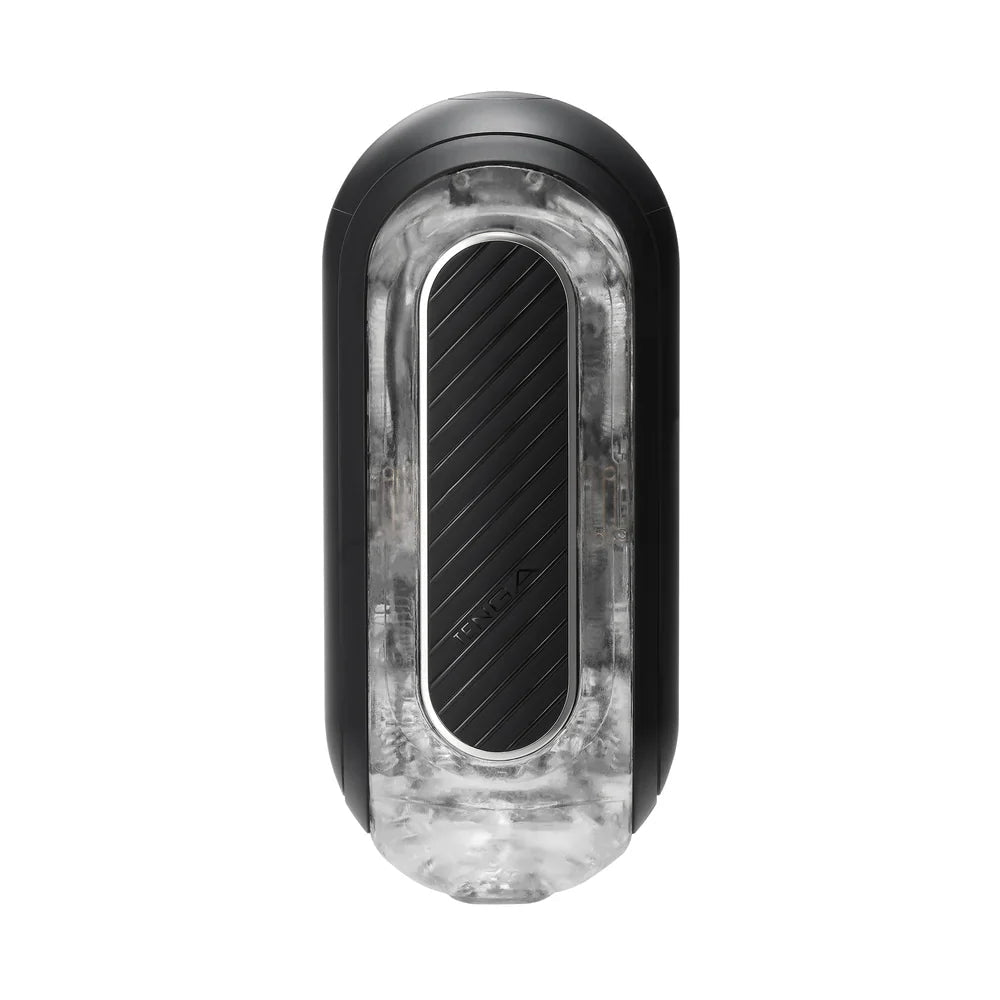 TENGA Flip Zero Gravity EV Rechargeable Vibrating Masturbator - Black - Wet Master