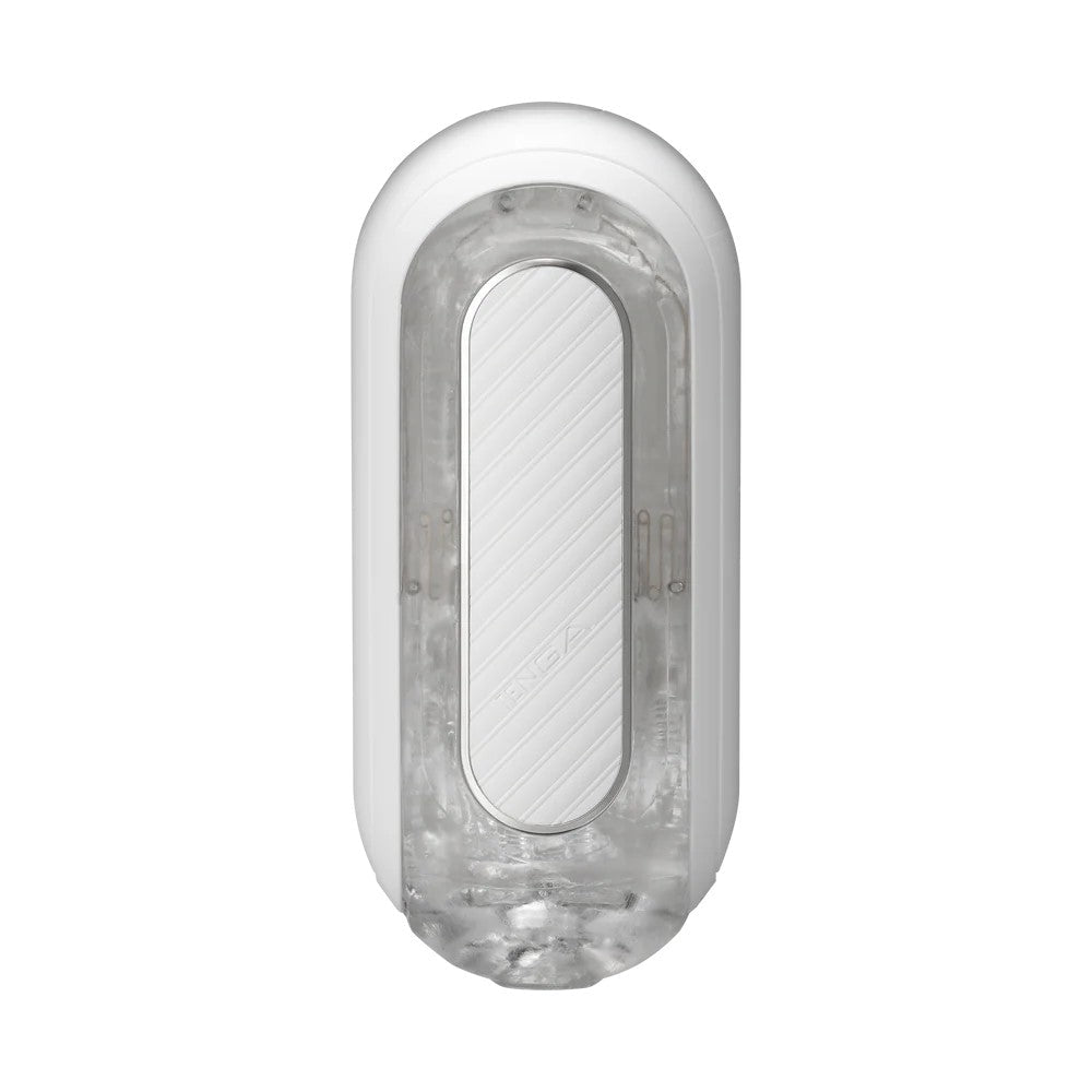 TENGA Flip Zero Gravity EV Rechargeable Vibrating Masturbator - White - Wet Master