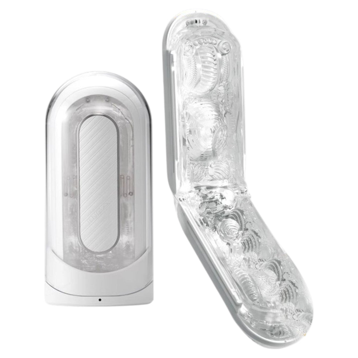 TENGA Flip Zero Gravity EV Rechargeable Vibrating Masturbator - White - Wet Master
