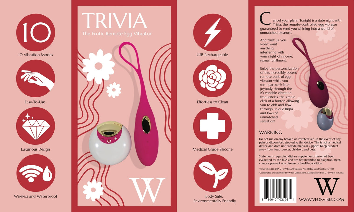 Trivia – The Erotic Silicone Remote Egg Vibrator - Wet Master