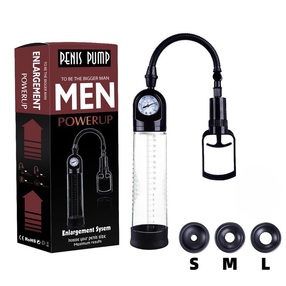 Upgraded Penis Pump Vacuum Extender with 3 Sleeves - Wet Master
