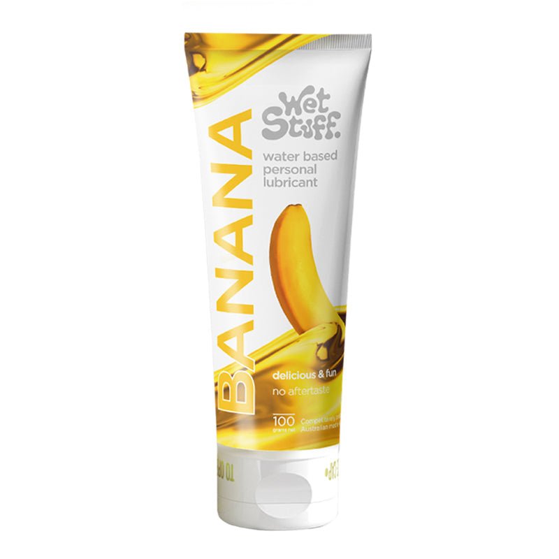 Wet Stuff Banana Water-Based Edible Lubricant 100g - Wet Master