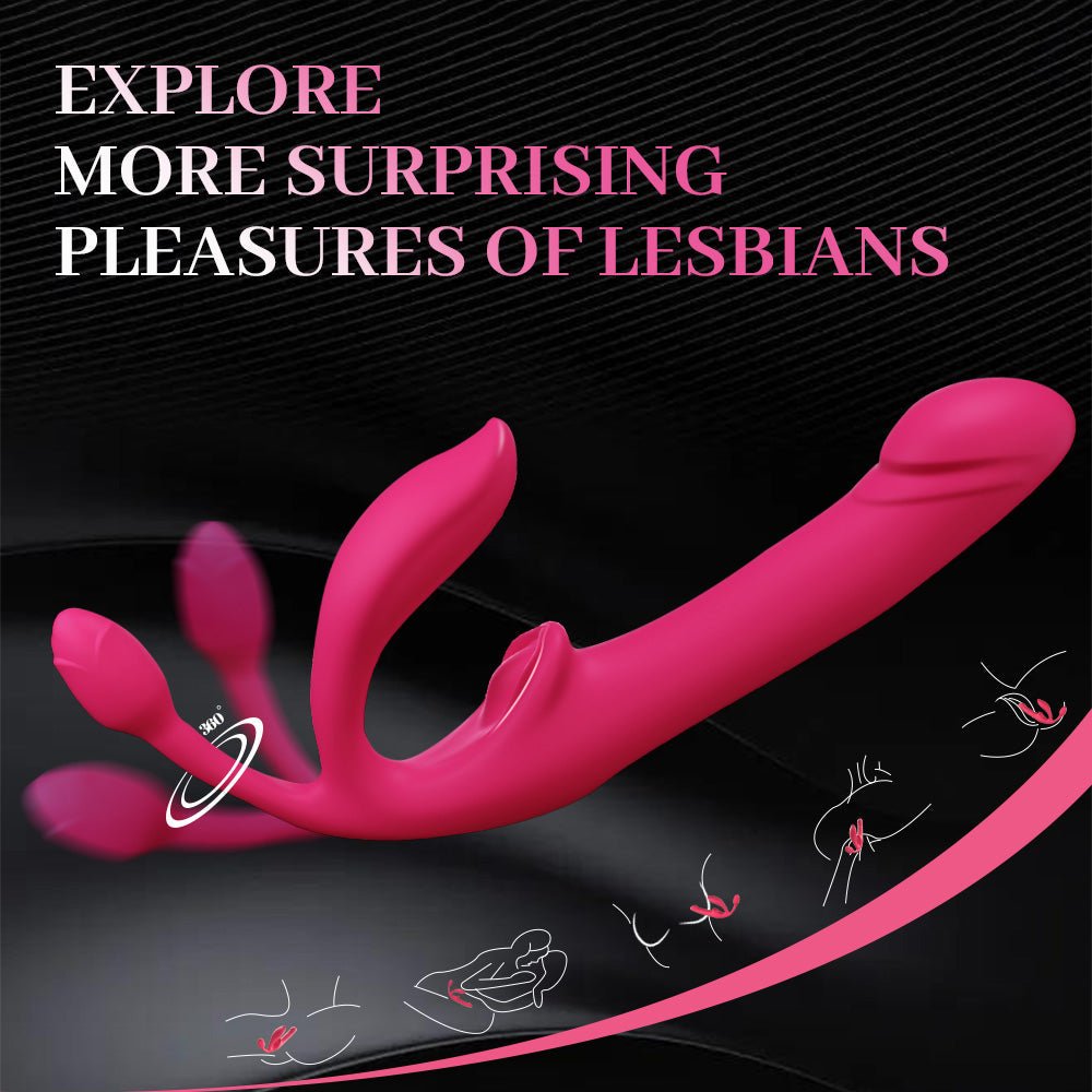 Wild Lily Double-Ended Vibrator with Butt Plug Remote Controlled - Wet Master