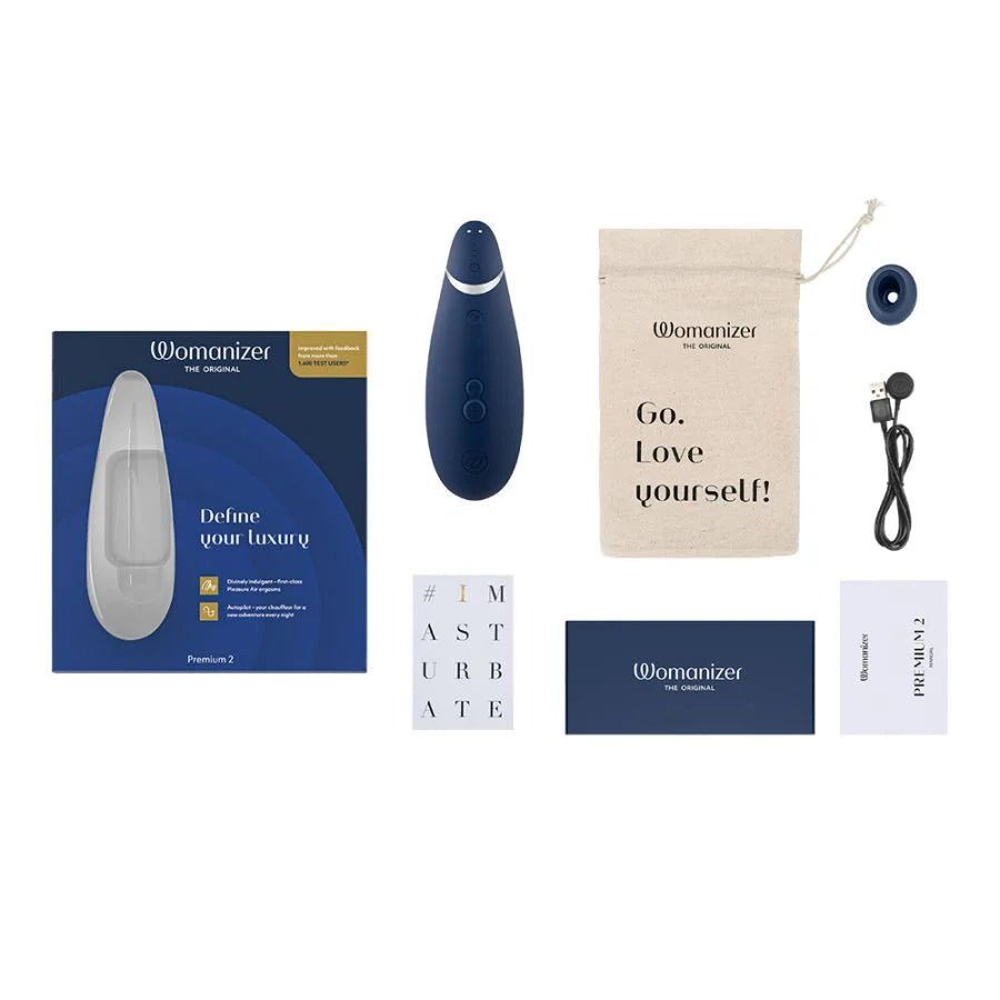 Womanizer Premium 2 Clitoral Sucking Vibrator - Wet Master
