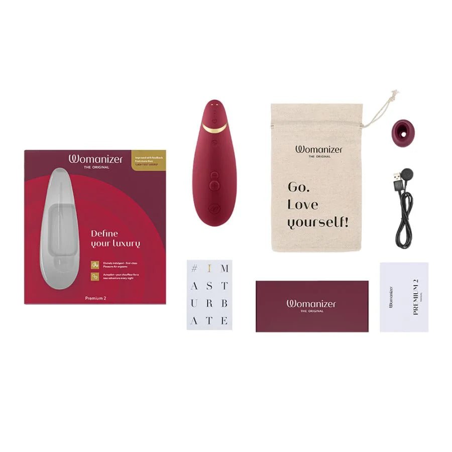 Womanizer Premium 2 Clitoral Sucking Vibrator - Wet Master