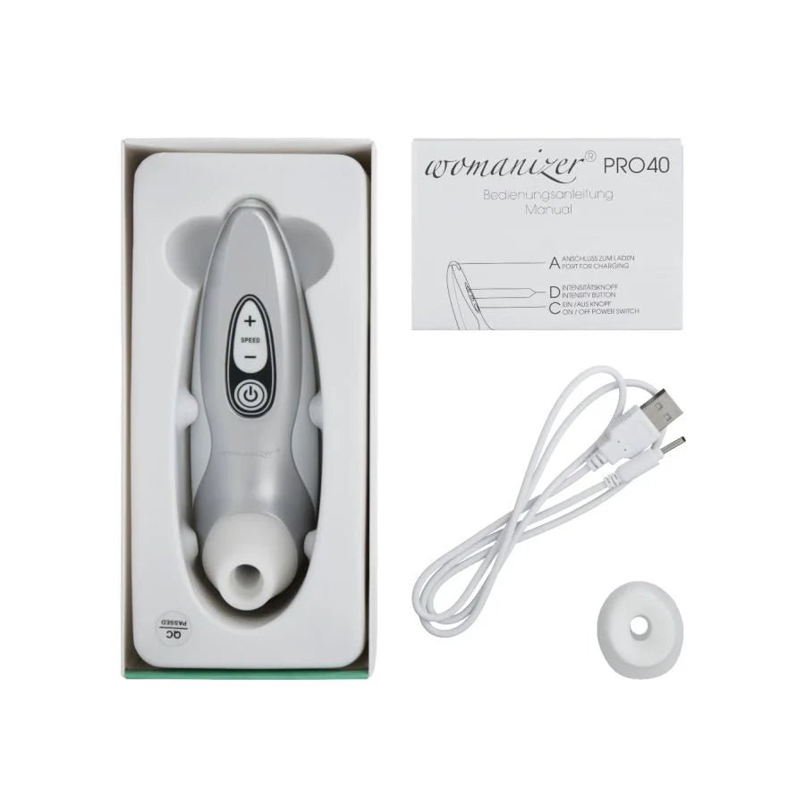 Womanizer Pro40 Clitoral Sucking Vibrator - Wet Master