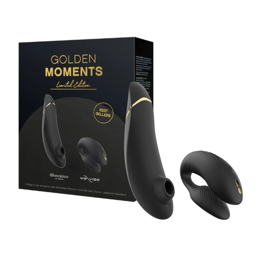 Womanizer X We-Vibe Golden Moments Clit Sucking & Wearable Couples Vibrator Limited Edition - Wet Master