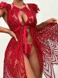 Wonderous Babydoll and G-String - S/M/L/XL - Wet Master