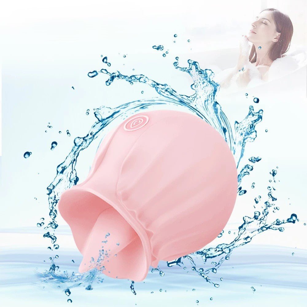 YW Clit Licking Rose Vibrator 10-Modes - Wet Master